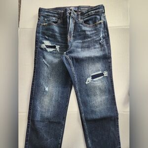 Hollister Men's Blue Distressed Jeans size 31x30